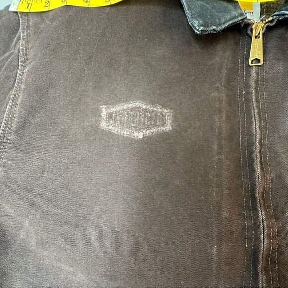 Carhartt Detroit Jacket J97 Blanket Lined Dark Brown Rare Size 2XL - Picture 9 of 14